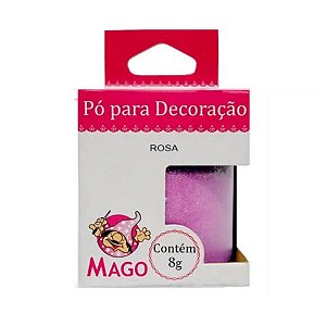 Pó para decoração Rosa 8g Mago