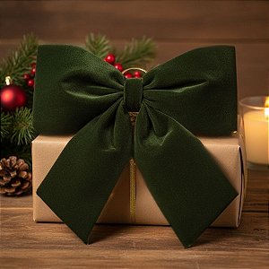 Laço de Veludo Hortelã G - 31x39x7cm   - 1 unidade - Rizzo