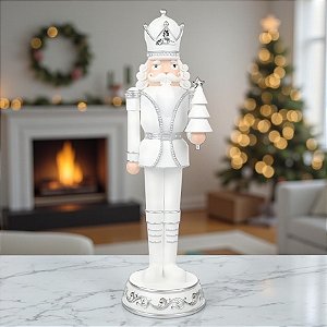 Soldado de Chumbo em Resina - Branco - 40x11,5cm - 1 unidade - Cromus - Rizzo