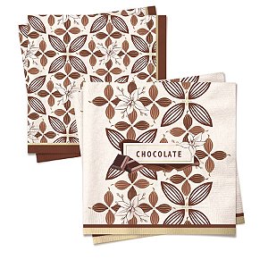 Guardanapo de Papel Chocolate Composê - 20 folhas - Cromus Páscoa - Rizzo Embalagens