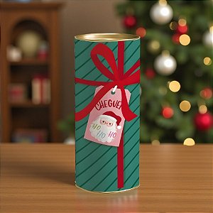 Lata para Presente Rígida - Presentes Verde - M 10,5x24,5x10,5cm - 1 unidade - Cromus - Rizzo