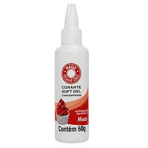 Corante SoftGel Vermelho Marsala 60g Mago