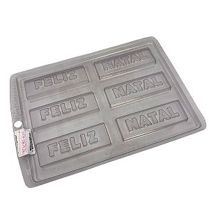 Forma de Acetato Tablete "Feliz Natal" - Ref.6025 - 1 unidade - Rizzo