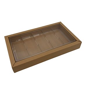 Caixa Para Tablete de Chocolate - Kraft - 5 unidades - Rizzo