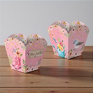 Cachepot - Meu Jardim - 8,5x9x8,5cm - 4 unidades - Regina - Rizzo