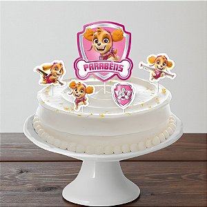 Decoração de Bolo - Skye - 12x22,5cm - 5 unidades - Regina - Rizzo