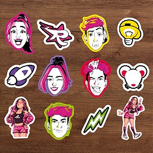 Mini Personagens Decorativos - Emilly Vick e dos Rosa - 6x8cm - 12 unidades - Regina - Rizzo