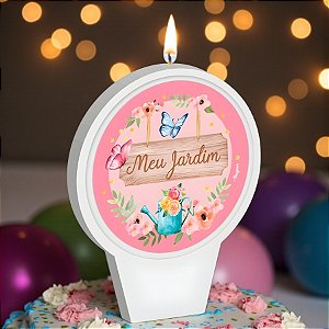 Vela Plana - Meu Jardim - 7x8,5cm - 1 unidade - Regina - Rizzo