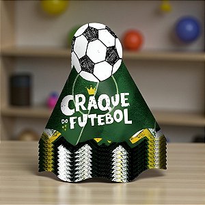 Chapéu de Aniversário - Futebol 2 - 16x13cm - 8 unidades - Regina - Rizzo