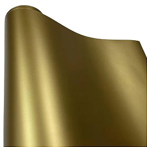 Vinil Adesivo Fosco 30cmx1m - Dourado - 1 unidade - Rizzo