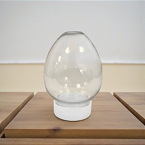 Mini Baleiro Ovo com Tampa Transparente - 7,5x5cm - 10 unidades - Rizzo