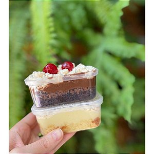 Pote com Lacre Retangular RmbPack 250ml - 20 unidades - Rizzo