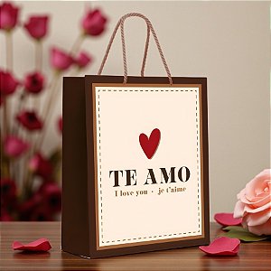 Sacola de Papel Premium - L'Amour - 1 unidade - Cromus - Rizzo