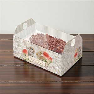 Caixote Para Meio Ovo com Colher - Breeze - 6 unidades - Cromus - Rizzo