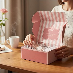 Caixa Para Presente - Camélia - 20x7x14cm - 1 unidade - Cromus - Rizzo