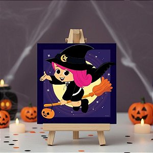 Display de Mesa com Cavalete em MDF - Bruxinha - 27x20cm - 1 unidade - Rizzo