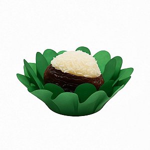 Forminha Para Doces Finos - Margaridinha Verde Cana - 5x5cm - 30 unidades - Floretta Fest - Rizzo