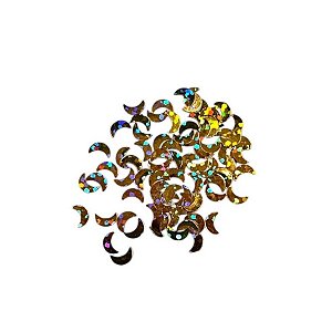 Mini Confete Glitter Dourado - Lua - 10g - 1 unidade - Rizzo