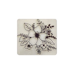 Kit Cartela de Carimbo - Floral 2 G - 1 unidade - Rizzo