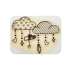 Kit Cartela de Carimbo - Nuvem dos Desejos - 1 unidade - Rizzo