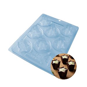 Forma de Acetato Especial - Copo Estrela De Mousse 14 - Ref.10330 - 1 unidade - BWB - Rizzo