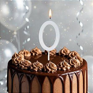 Vela Pick - Prata - Numero 0 - 1 unidade - Regina - Rizzo