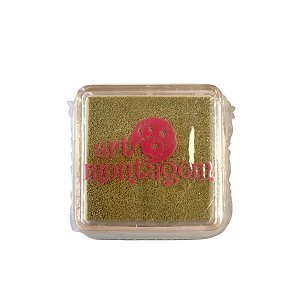 Almofada Para Carimbo em Plástico e Espuma - Carimbeira Bege - 3x3cm - Cod.INK002-3 - 1 unidade - Rizzo