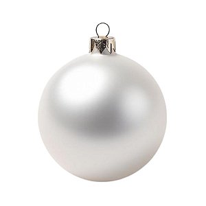 Bolas De Natal - Perolada Branco - 15cm - 1 unidade - Rizzo