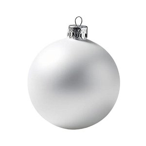 Bolas De Natal - Fosca Branco - 15cm - 1 unidade - Rizzo