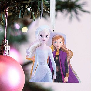 Enfeite para Pendurar - Elsa e Anna - Frozen - 10cm - 1 unidade - Disney Original - Rizzo