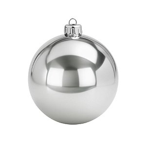 Bolas De Natal - Lisa Prata - 15cm - 1 unidade - Rizzo