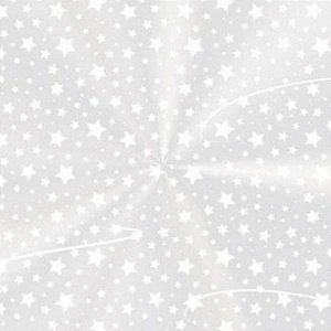 Saco Transparente para Panetone - 15x22cm - Estrelinha Branca - 50 unidades - Rizzo
