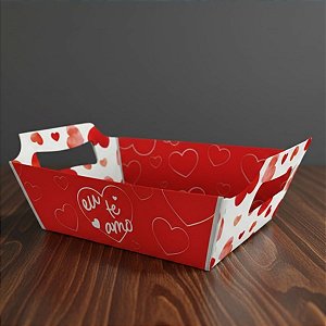 Cesta de Papel Cartão - Amore - 22x14,5x9,5cm - 1 unidade - Regina - Rizzo