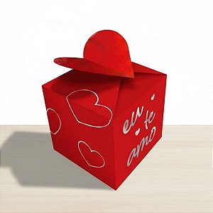 Caixa 4 Doces Quadrada - Amore - 7,5x7,5x7,5cm - 4 unidades - Regina - Rizzo