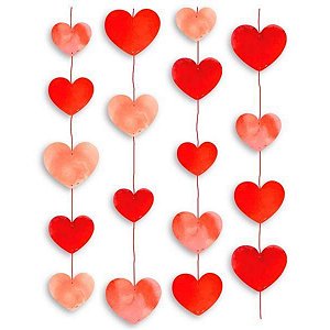 Cortina Decorativa - Corações Amore - 70cm - 1 unidade - Regina - Rizzo