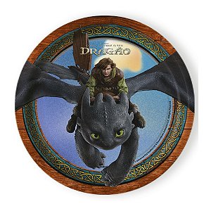 Prato de Papel Redondo - Como Treinar O Seu Dragão - 18,5cm - 8 unidades - FestColor - Rizzo
