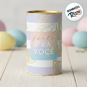 Lata Rigida para Ovos de 500g - Ombre Degrade - 12,5x22cm - 1 unidade - Cromus - Rizzo