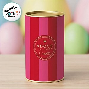 Lata Rigida para Ovos de 500g - Tale Vermelho - 12,5x22cm - 1 unidade - Cromus - Rizzo