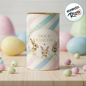Lata Rigida para Ovos de 250g - Doce Páscoa - 9x16cm - 1 unidade - Cromus - Rizzo