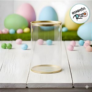 Lata Clean - Transparente - 9x16,5cm - 1 Unidade - Cromus - Rizzo