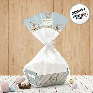 Kit Cesta - Doce Páscoa - MG 27x18x9,5cm - 1 unidade - Cromus - Rizzo