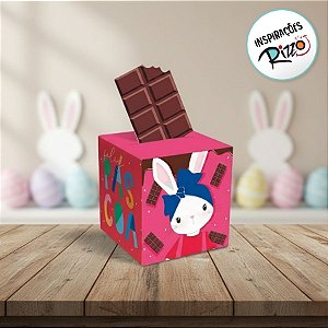 Caixa Pop Up - Brilho de Páscoa Rosa - P 7x7x7cm - 10 unidades - Cromus - Rizzo