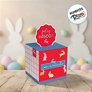 Caixa Pop Up - Páscoa Feelings - P 7x7x7cm - 10 unidades - Cromus - Rizzo
