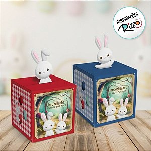 Caixa Pop Up - Contos De Páscoa Composê - P 7x7x7cm - 10 unidades - Cromus - Rizzo