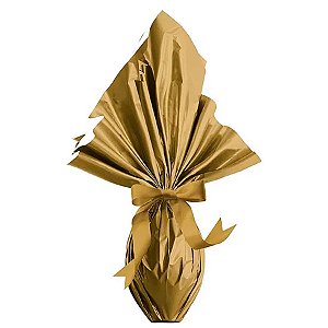 Saco Express 35x35cm para Ovos de 250g a 350g - Ouro - 25 unidades - Cromus - Rizzo
