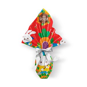 Saco Express 32x32cm para Ovos de 150g a 200g - Horta Feliz Vermelho - 25 unidades - Cromus - Rizzo