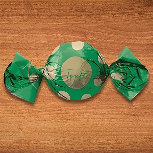 Papel Trufa 14,5x15,5cm - Big Ball Verde - 100 unidades - Cromus - Rizzo