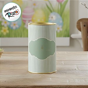 Lata Rigida para Ovos de 250g -  Lavie Salvia - 9x16,5cm - 1 unidade - Cromus - Rizzo