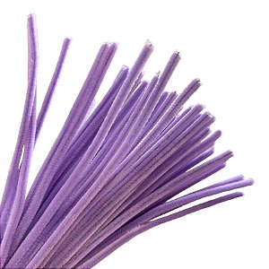Haste de Chenille 30cm - Roxo Claro - 100 unidades - Art Montagem - Rizzo