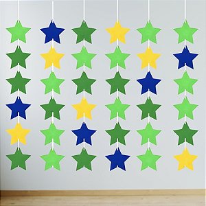 Cortina Decorativa - Estrela Brasil - 8,5x8,5cm - 1 unidade - Cromus - Rizzo